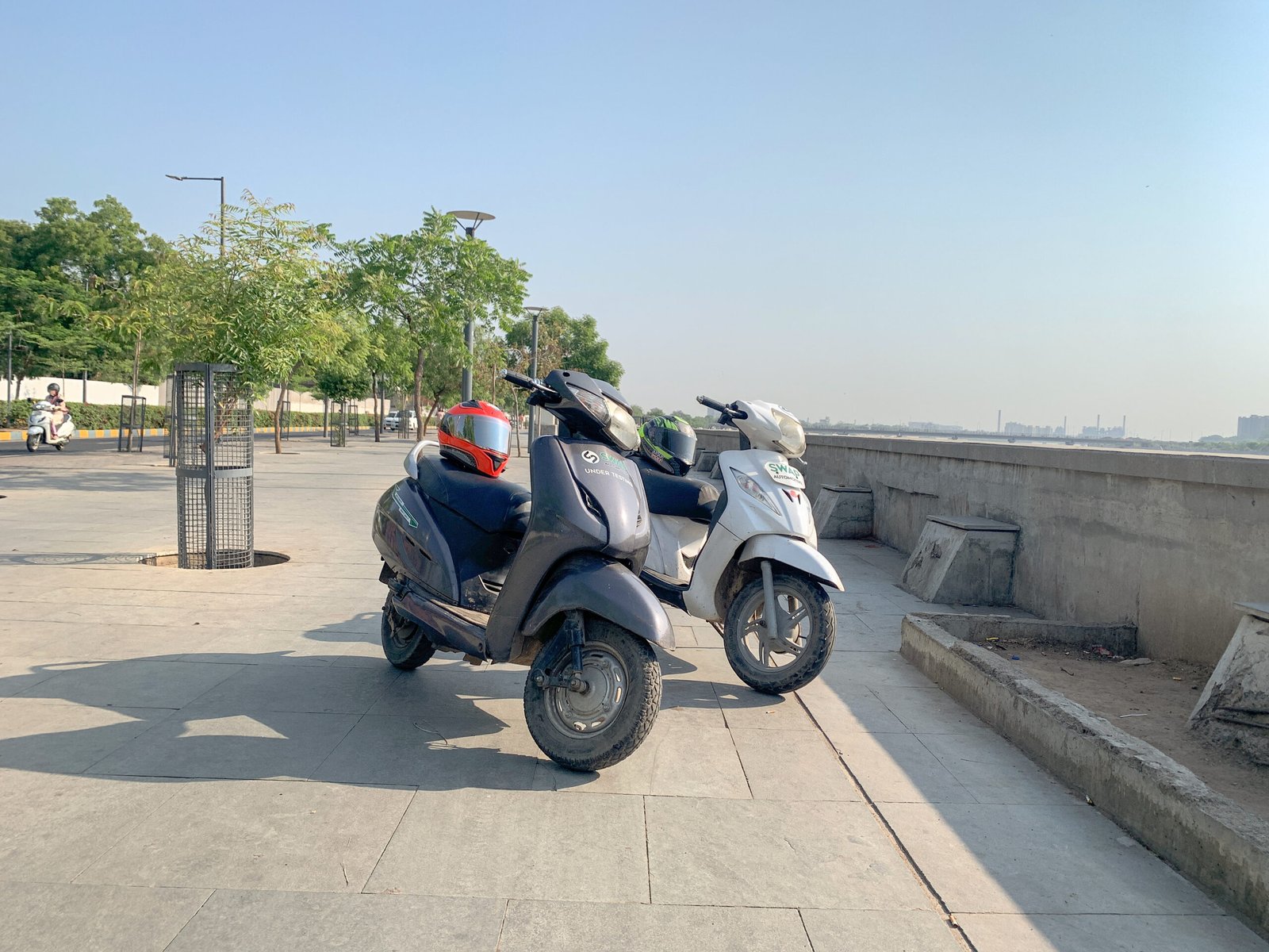 electric vehicles parked home